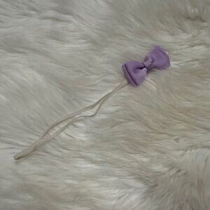 Lavender 2" Mini Bow on Skinny FOE elastic headband  7515  Handmade NWT Boutique